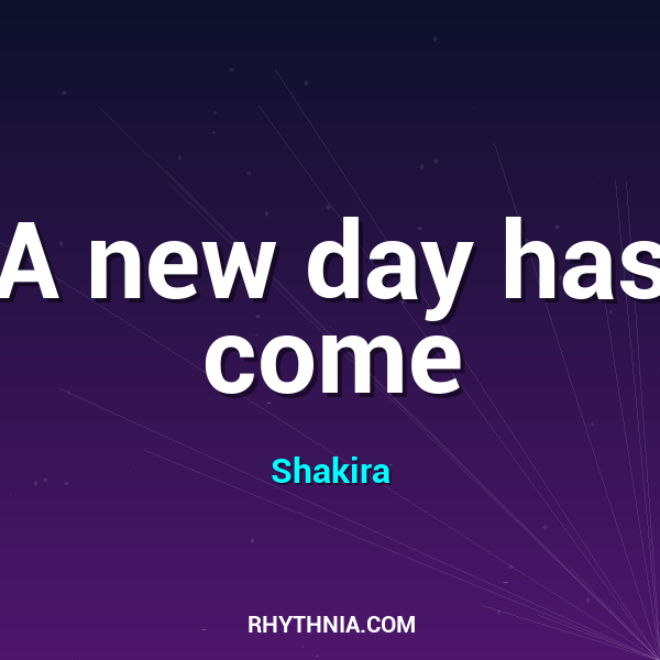 Artwork for A new day has come