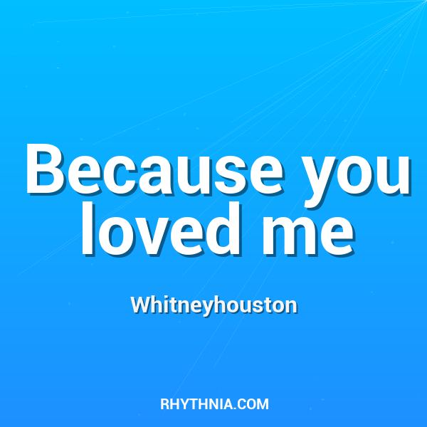 Artwork for Because you loved me