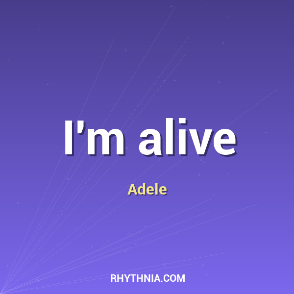 Artwork for I'm alive