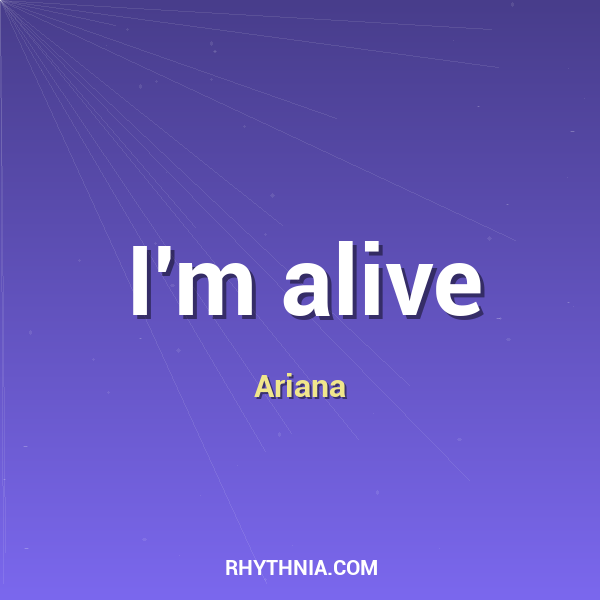 Artwork for I'm alive