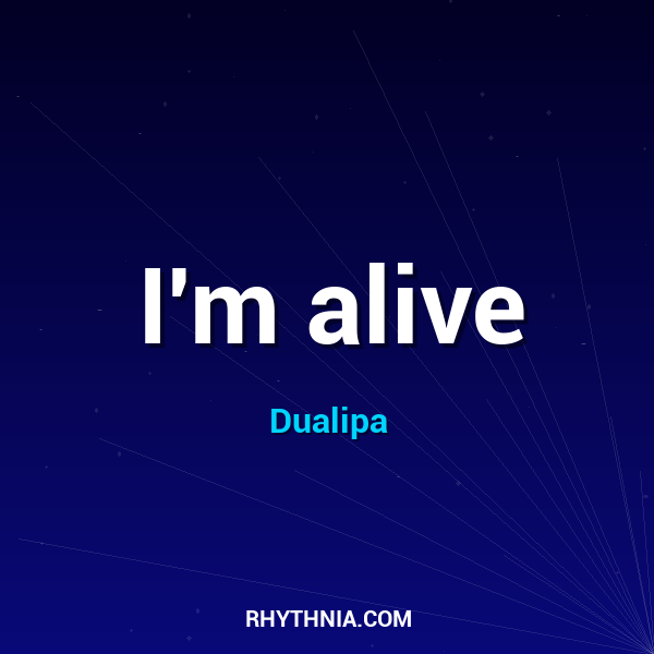 Artwork for I'm alive