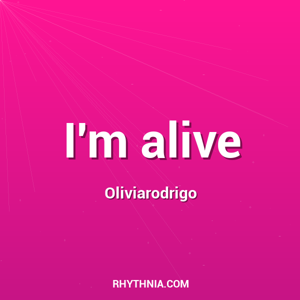 Artwork for I'm alive