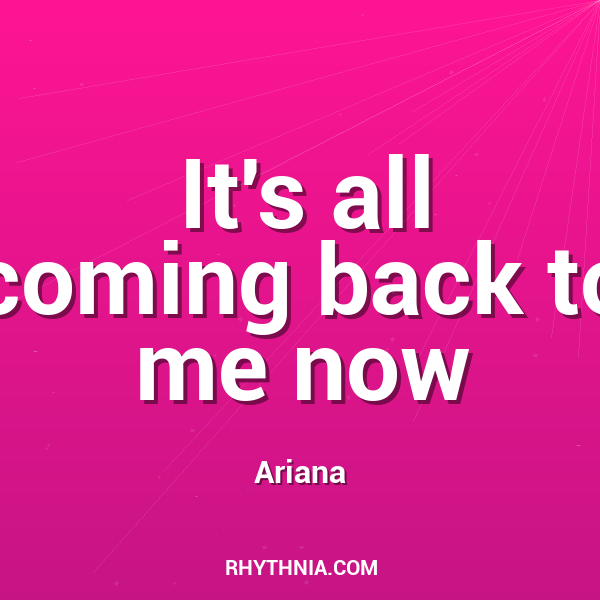 Artwork for It's all coming back to me now