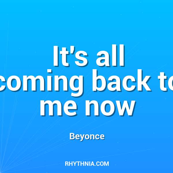 Artwork for It's all coming back to me now