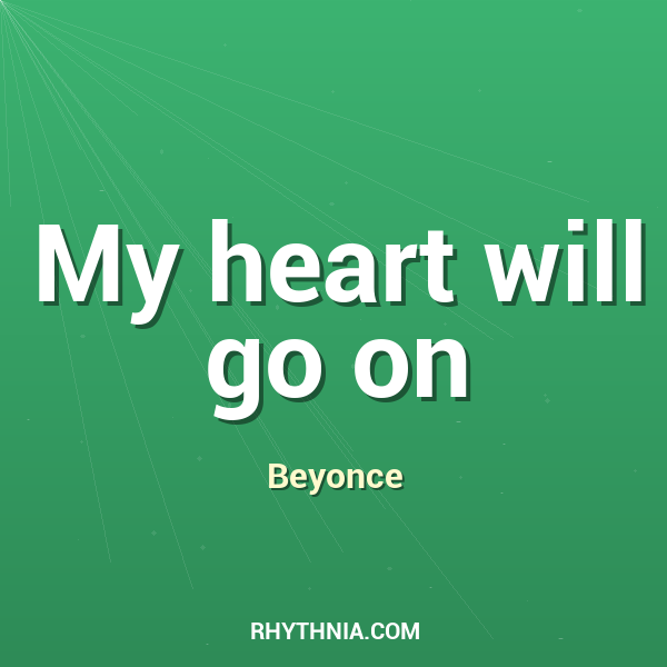 Artwork for My heart will go on