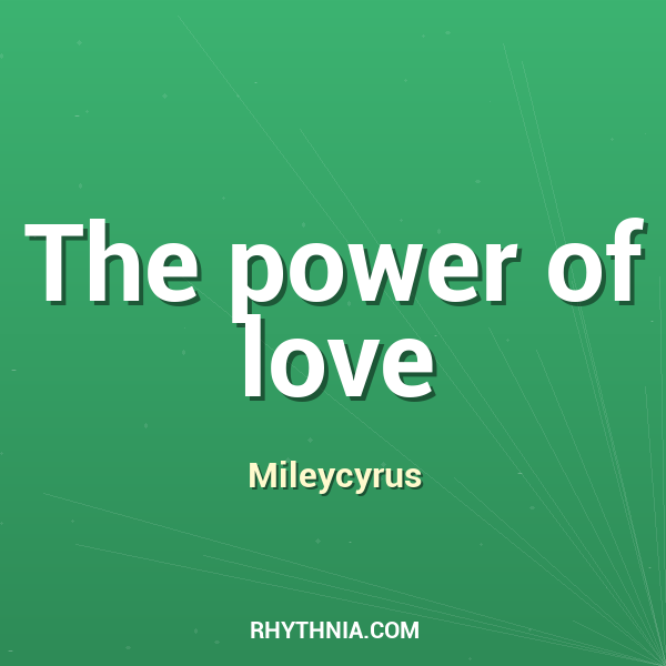 The power of love