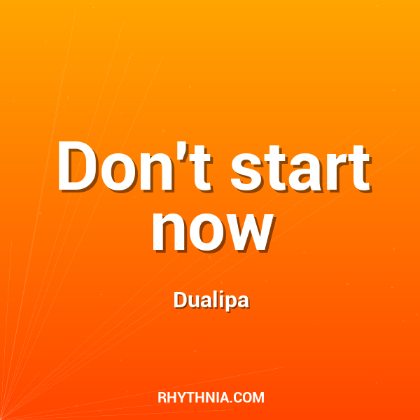 Artwork for Don't start now