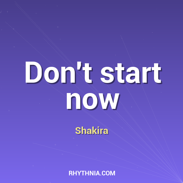 Artwork for Don't start now