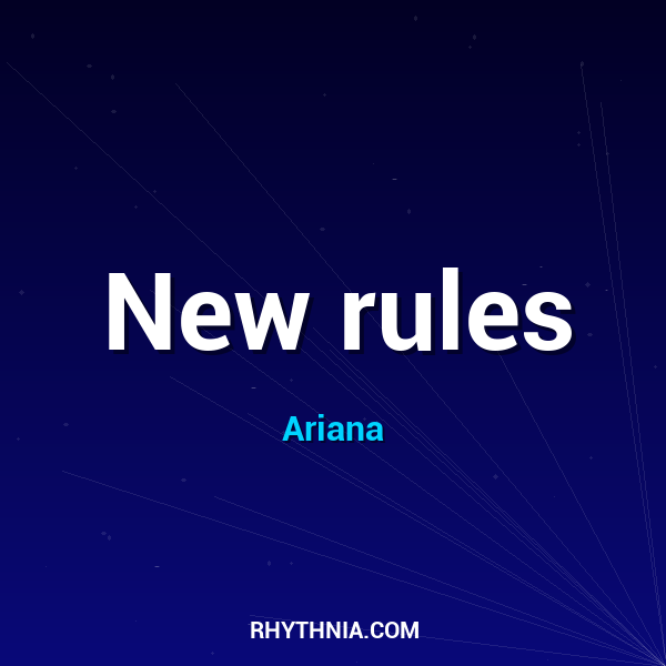 Artwork for New rules
