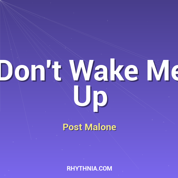 Artwork for Don't Wake Me Up