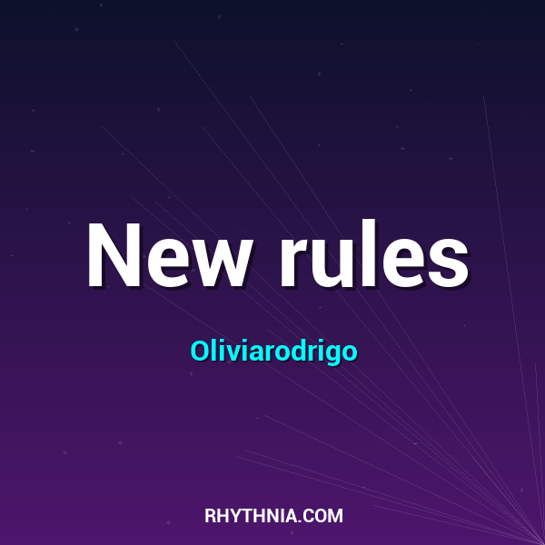 Artwork for New rules