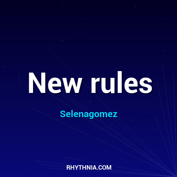 Artwork for New rules