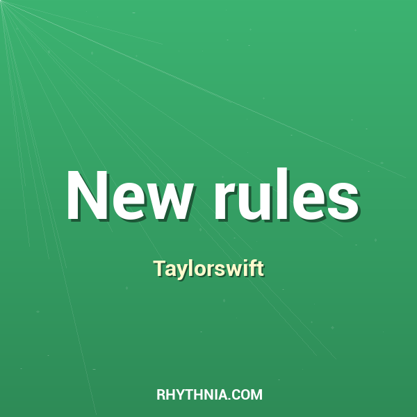 Artwork for New rules