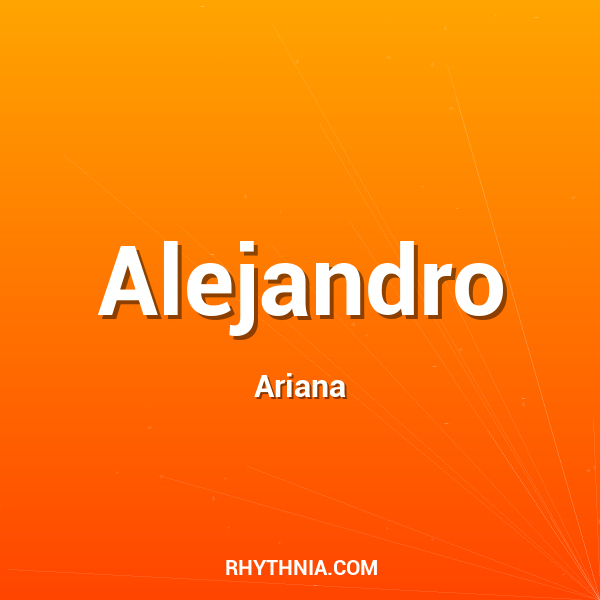 Artwork for Alejandro