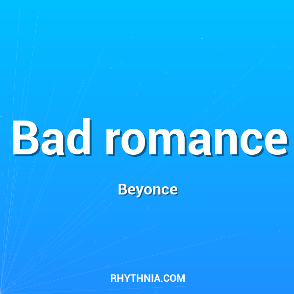 Artwork for Bad romance