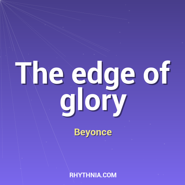 Artwork for The edge of glory