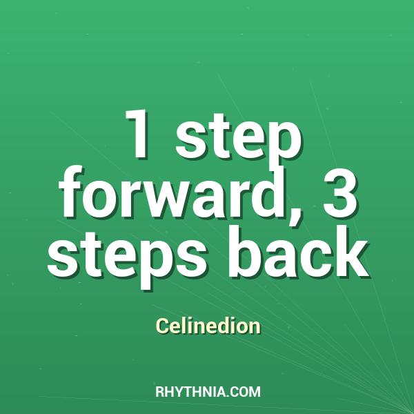 Artwork for 1 step forward, 3 steps back