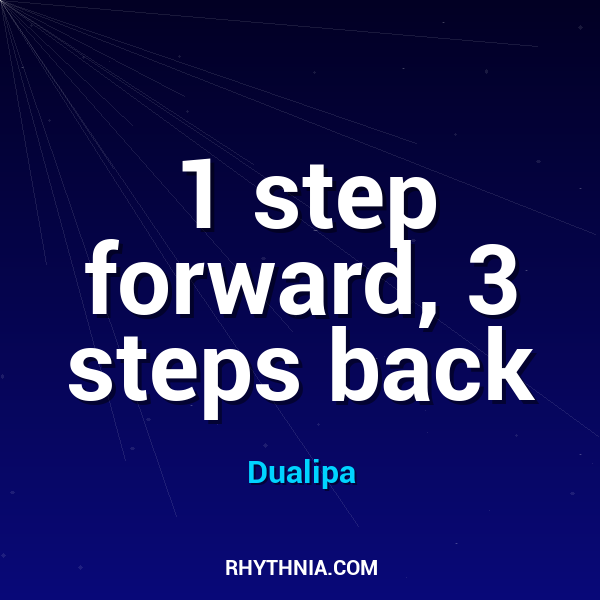 1 step forward, 3 steps back