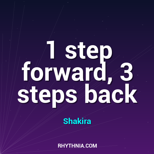 1 step forward, 3 steps back