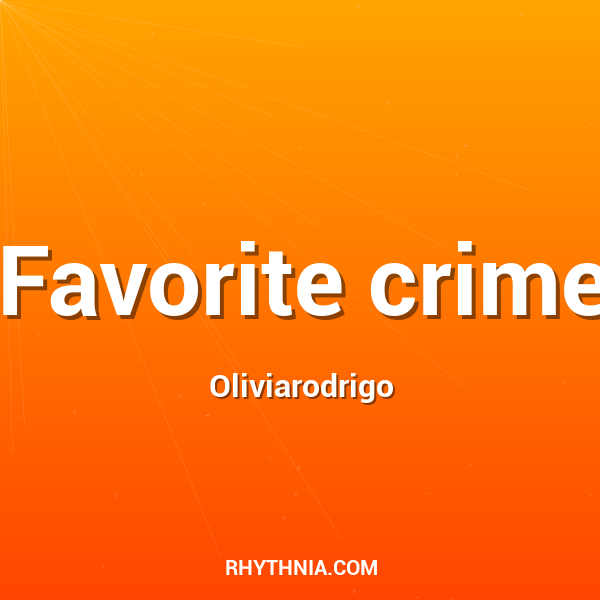 Favorite crime