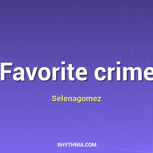 Favorite crime