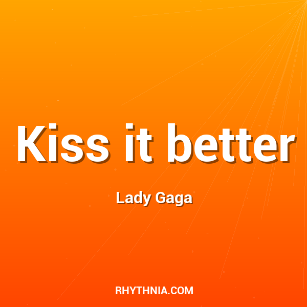 Kiss it better