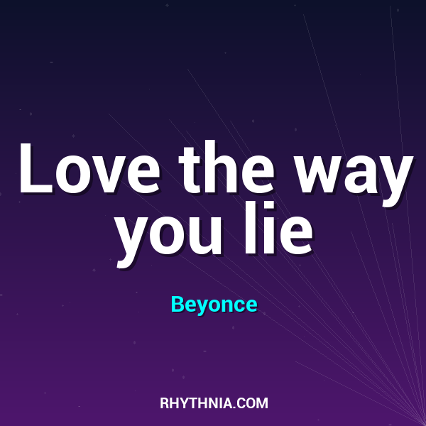 Artwork for Love the way you lie