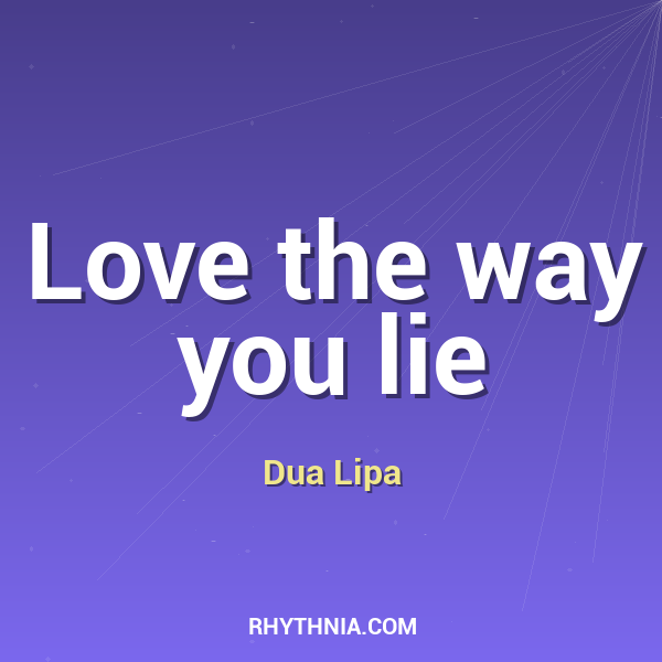 Artwork for Love the way you lie