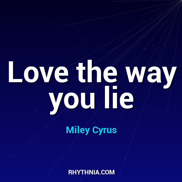 Artwork for Love the way you lie