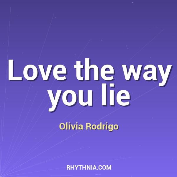 Artwork for Love the way you lie