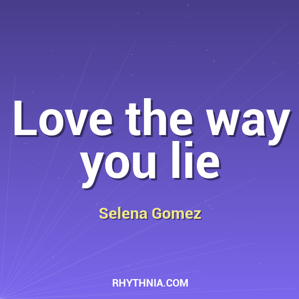 Artwork for Love the way you lie