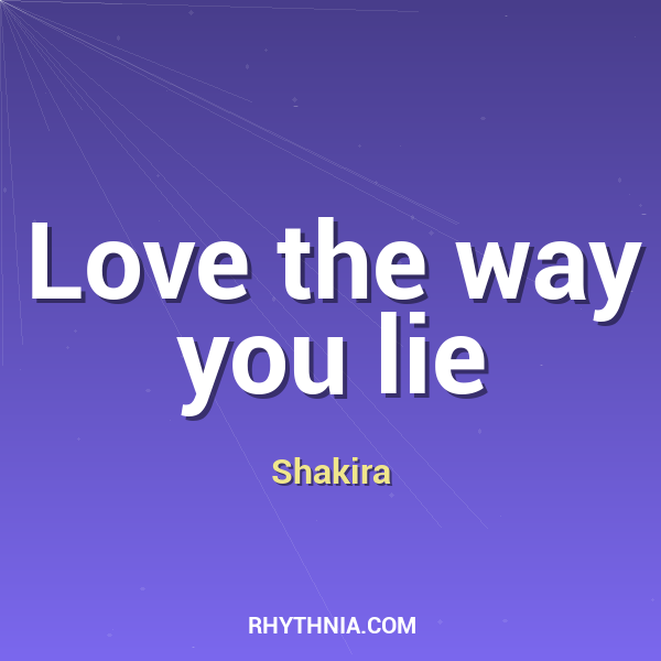 Artwork for Love the way you lie