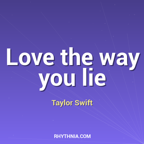 Artwork for Love the way you lie