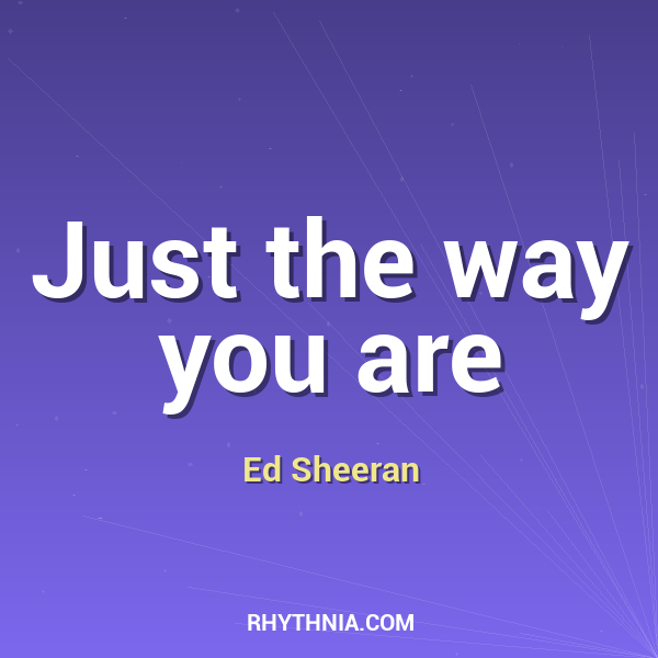 Artwork for Just the way you are