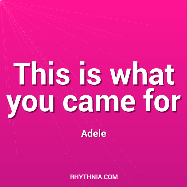 Artwork for This is what you came for