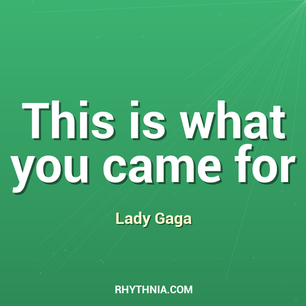 Artwork for This is what you came for