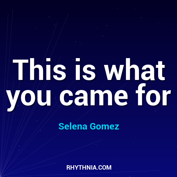 Artwork for This is what you came for