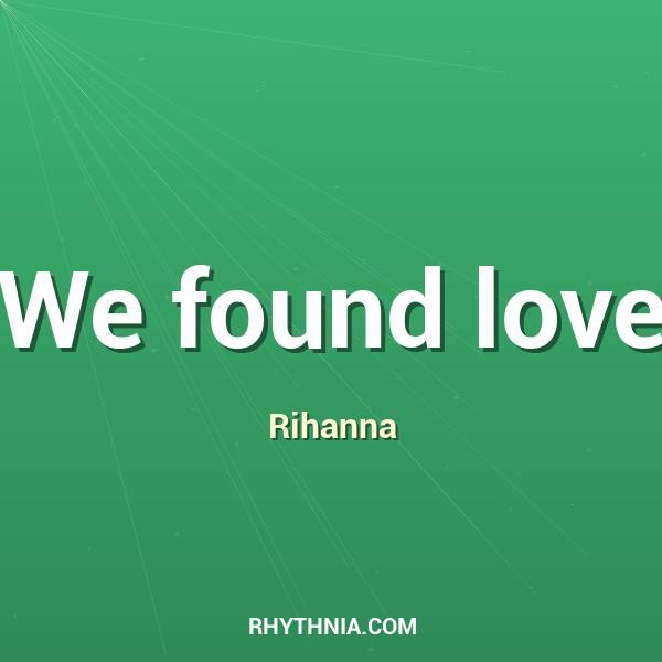 We found love