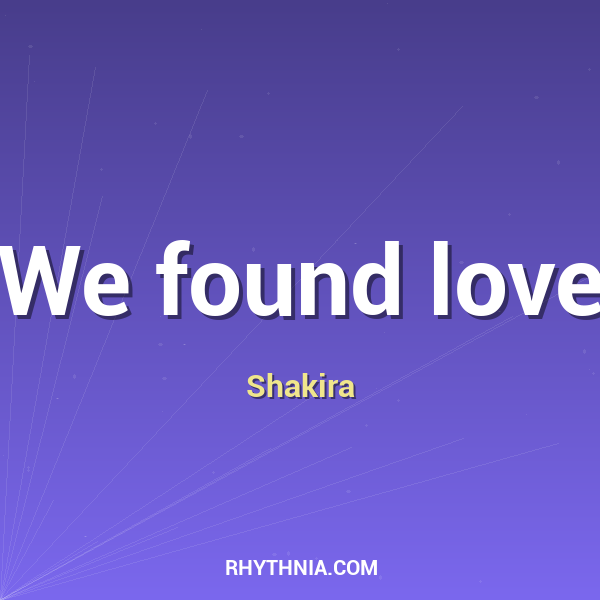 Artwork for We found love