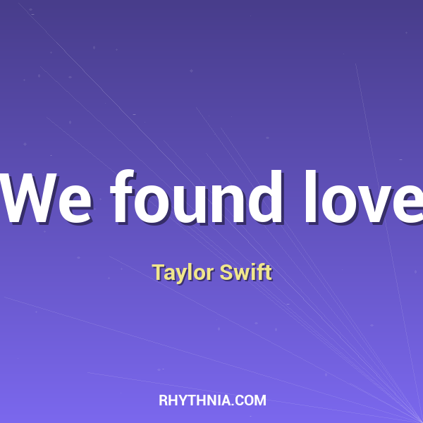 We found love