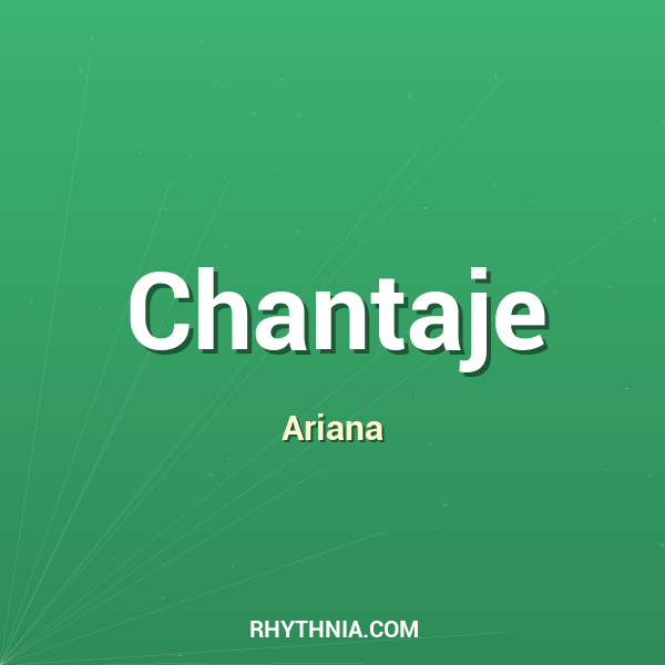 Chantaje