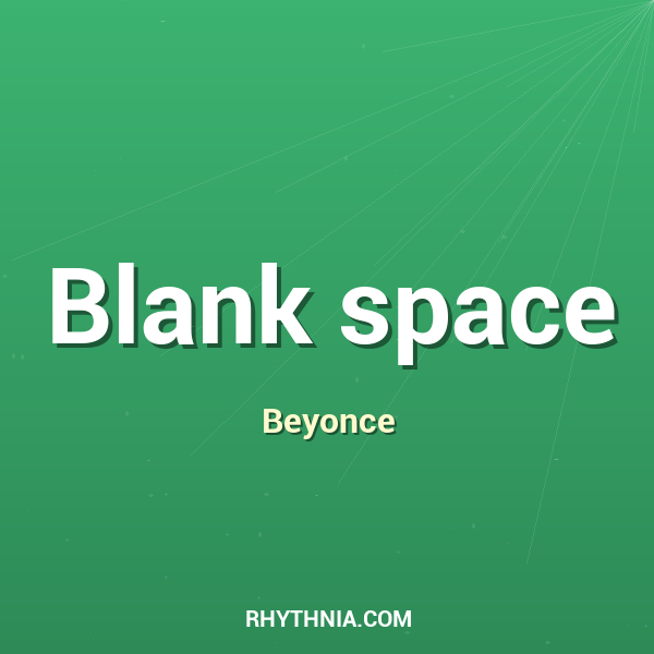 Blank space