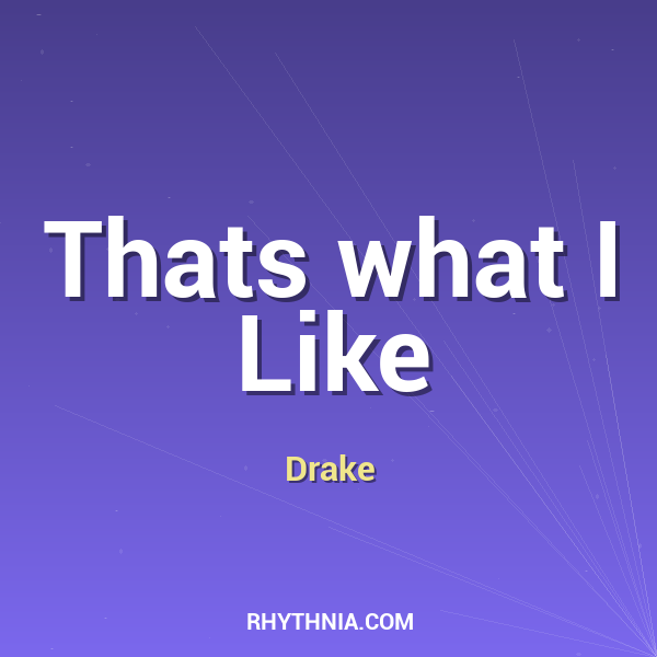 Artwork for Thats what I Like