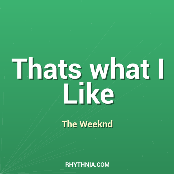 Artwork for Thats what I Like