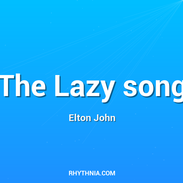 Artwork for The Lazy song