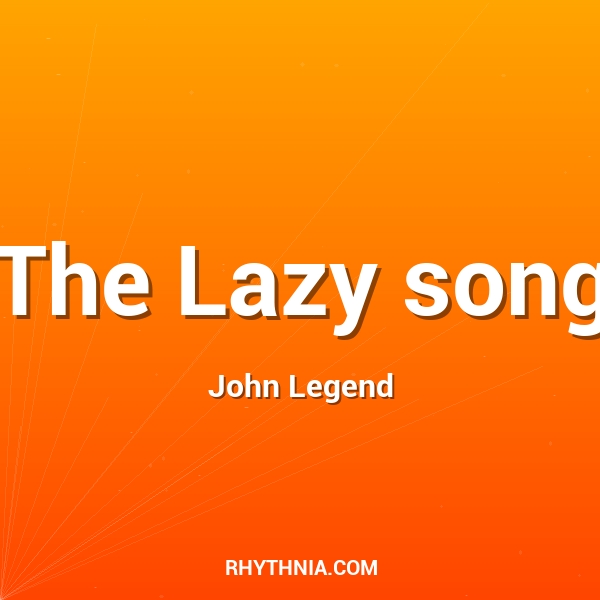 Artwork for The Lazy song
