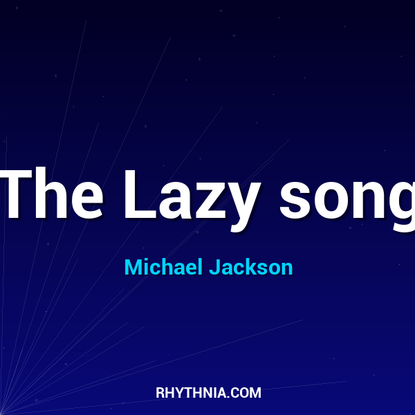 Artwork for The Lazy song