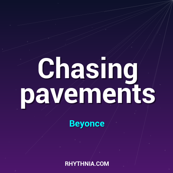 Artwork for Chasing pavements