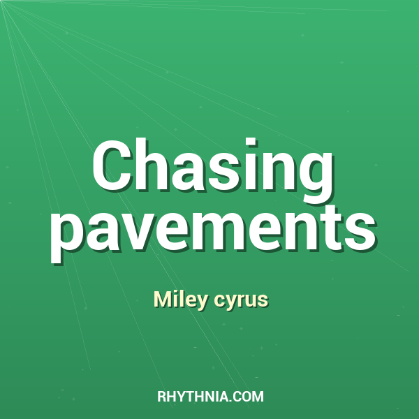 Artwork for Chasing pavements