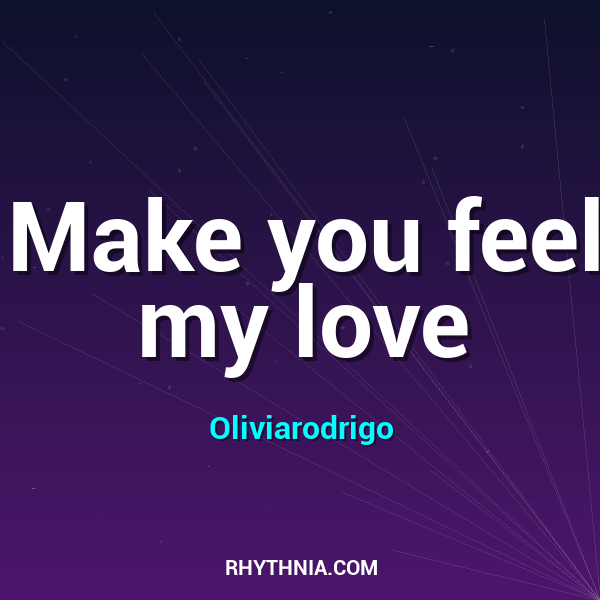 Artwork for Make you feel my love